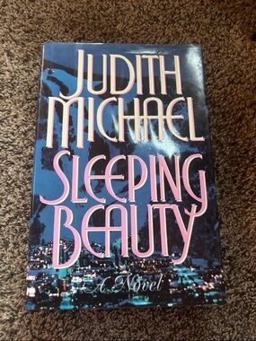 Judith Michael "Sleeping Beauty" Hardcover Novel - Blue & Pink Cover